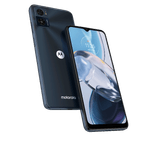 moto E22 Negro frente y reverso